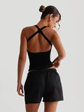 Louvara Tank Top Backless Cross-Strap That Turns Every Sidewalk Into Your Runway